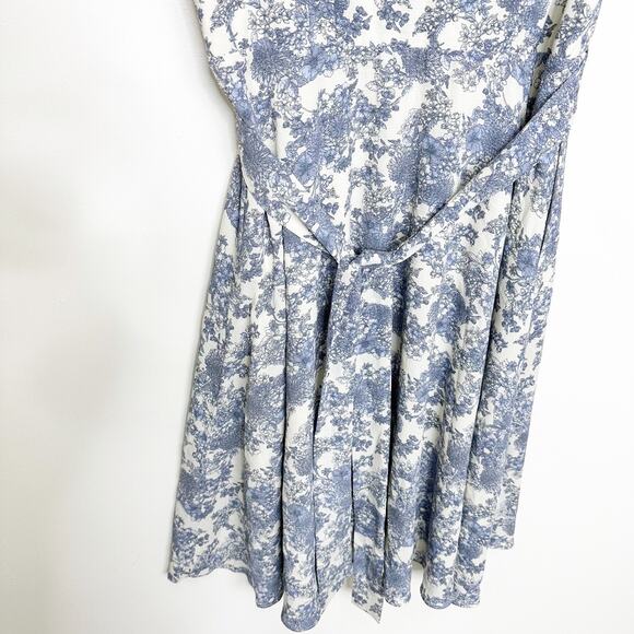 Julia Jordan Floral Print Button Front Puff Sleeve Dress 16 - Picture 10 of 12